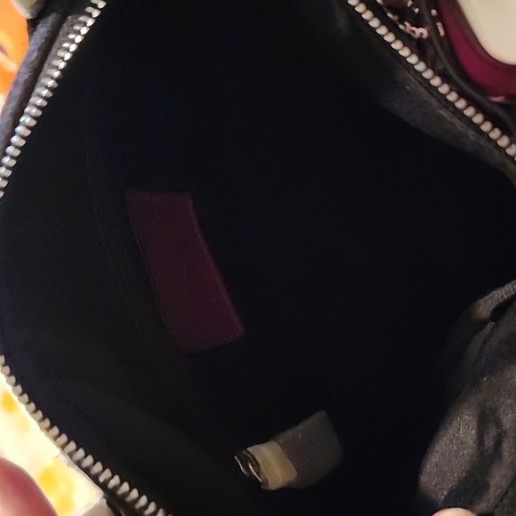 Coach NWT charcoal Passion Berry Purse Texture Feels Like Wool But Im Not Sure. - Picture 6 of 8